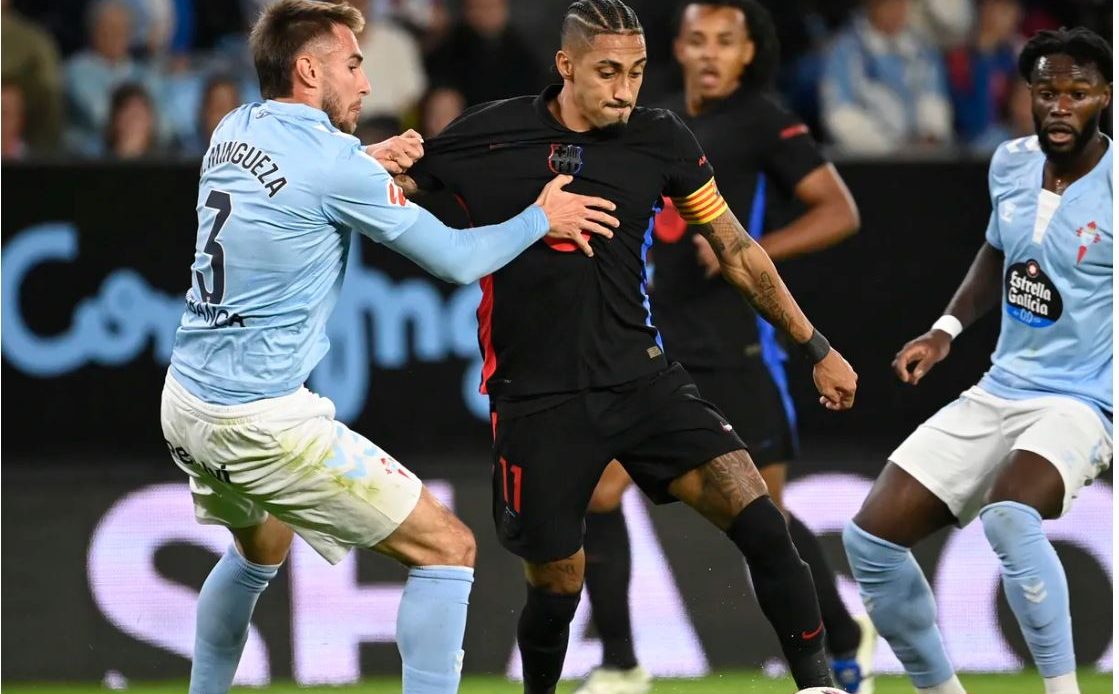 Le Barça fait match nul face au Celta Vigo après avoir mené de deux buts