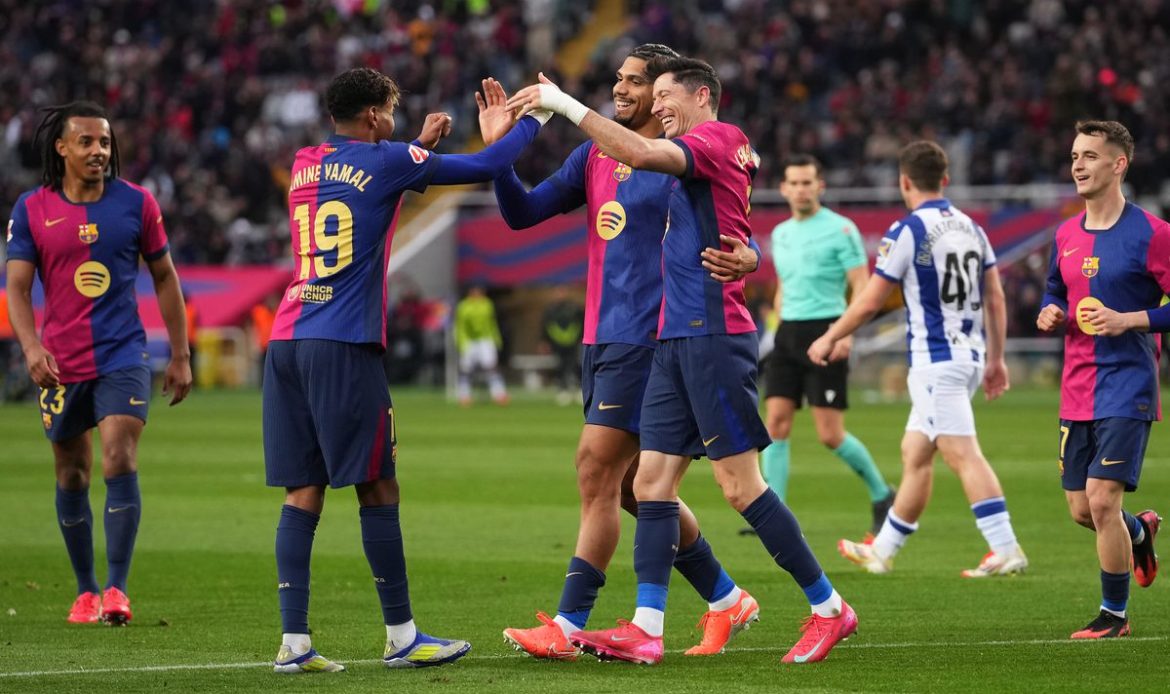 LE BARÇA PREND SEUL LA TÊTE DE LALIGA 2025 ! Victoire éclatante 4-0 contre la Real Sociedad !