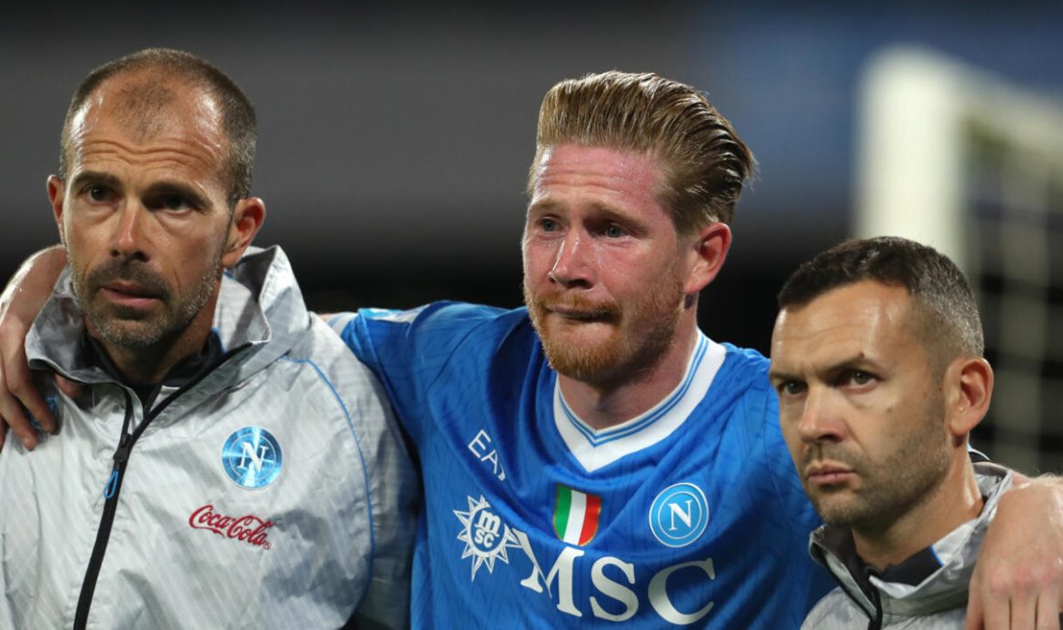 Blessé en marquant un penalty avec Naples, De Bruyne indisponible plusieurs mois