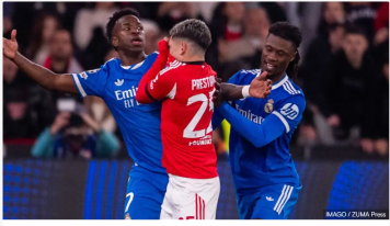 Gianluca Prestianni provisoirement suspendu par l&rsquo;UEFA après la plainte pour racisme déposée par Vinicius Junior, laissant José Mourinho sans l&rsquo;ailier du Benfica pour le match décisif de la Ligue des champions contre le Real Madrid