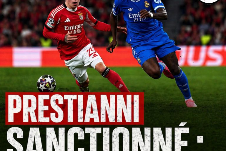 𝗣𝗿𝗲𝘀𝘁𝗶𝗮𝗻𝗻𝗶 𝘀𝗮𝗻𝗰𝘁𝗶𝗼𝗻𝗻𝗲́ : 𝘂𝗻𝗲 𝗱𝗲́𝗰𝗶𝘀𝗶𝗼𝗻 𝗺𝗲𝘀𝘂𝗿𝗲́𝗲 𝗱𝗲 𝗹’𝗨𝗘𝗙𝗔