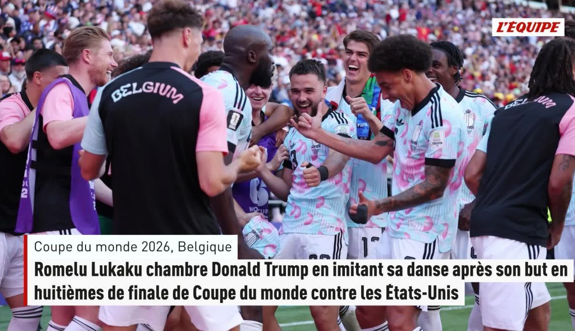 La danse de Donald Trump moquée par Romelu Lukaku pour célébrer le quatrième but belge face aux États-Unis