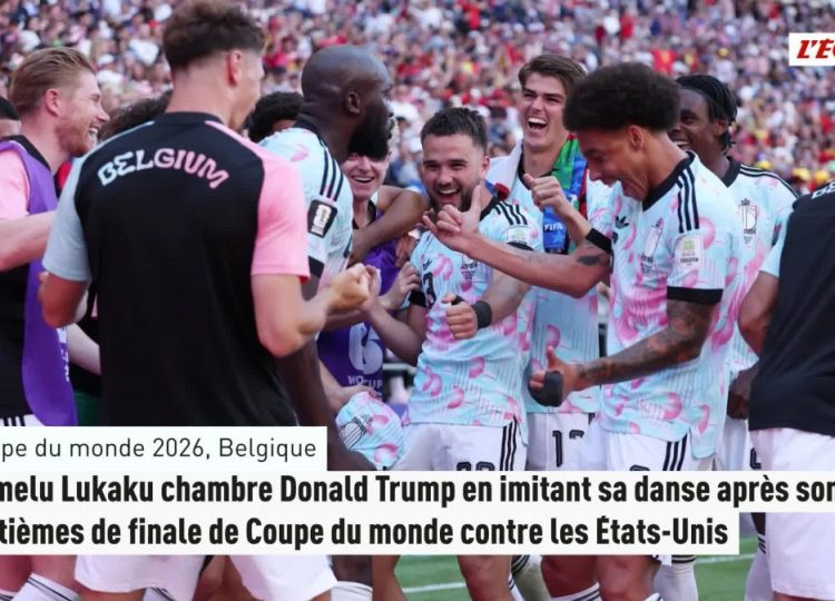 La danse de Donald Trump moquée par Romelu Lukaku pour célébrer le quatrième but belge face aux États-Unis