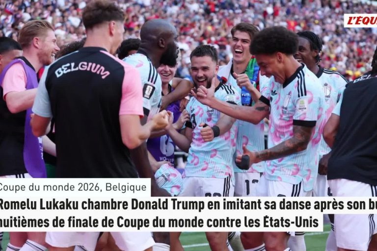 La danse de Donald Trump moquée par Romelu Lukaku pour célébrer le quatrième but belge face aux États-Unis